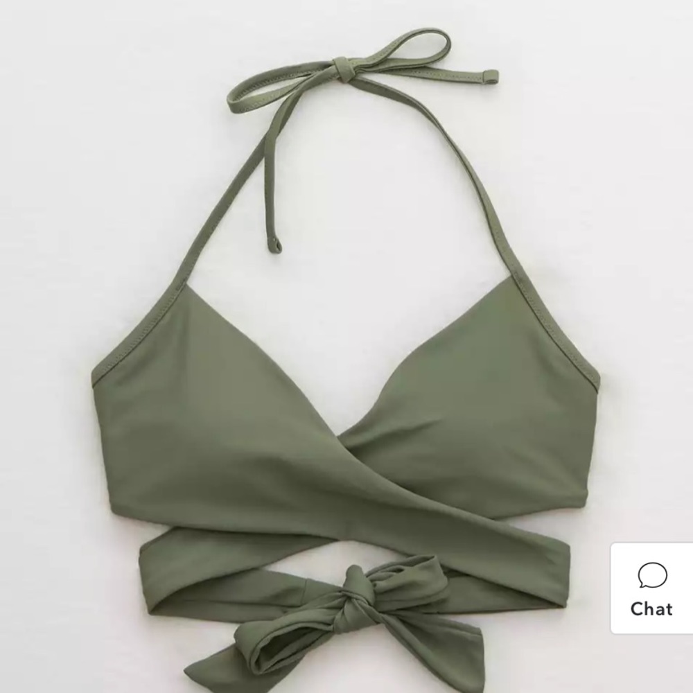 Aerie Wrap Halter Bikini Top - Brand New